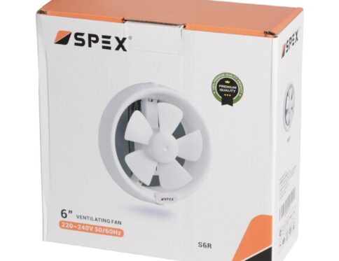 SPEX 6 Inch Ventilating Fan | Wall Mount Exhaust Fan 220-240V 50/60Hz – Premium Quality