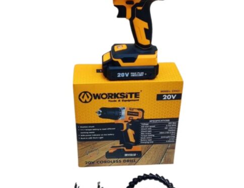 Worksite 20V wireless Drill for professional use and also DIY