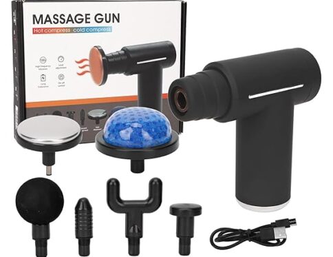 Electric Muscle Massager Relaxing Portable Ergonomic Adjustable Percussion Deep Tissue Massager Home