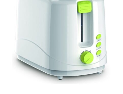 Sandwich Toaster 2 Slice Short Slot, Cord Storage, Cool-Touch, Adjustable Browning Control, 7 Settings, Cancel/Reheat/Defrost Function, Removable Crumb Tray 750 W NST2TI White