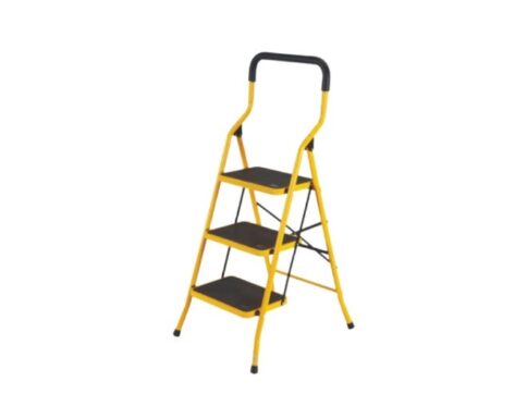 HEECO 3 steps house ladder essential for household use capacity of 120 kg