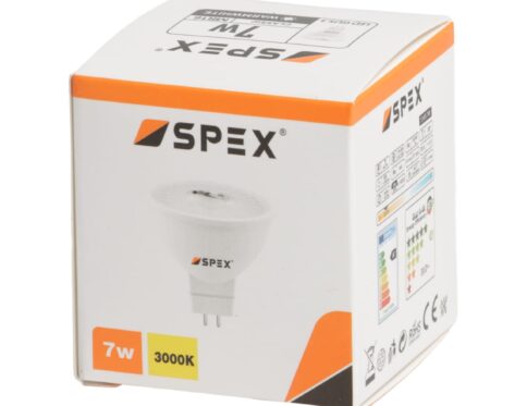 SPEX 7W LED Spot Light – 3000K Warm White, GU5.3 Base | Energy Saving