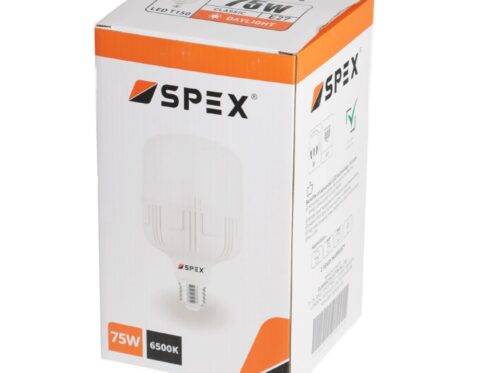 SPEX 75W LED Bulb – Daylight, 6500K, E27 Base | Energy Saving Light