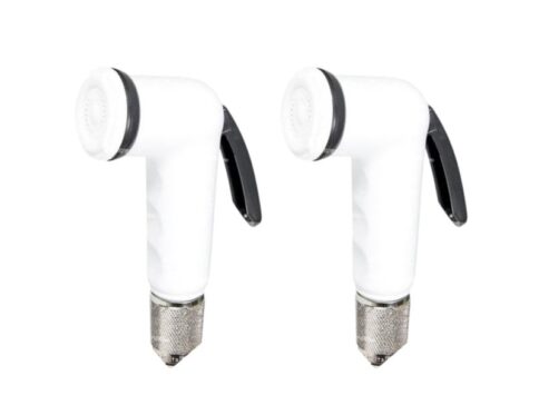 Italian shattaf head set of 2 white color